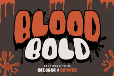 Blood Bold Fun Halloween Two Fonts