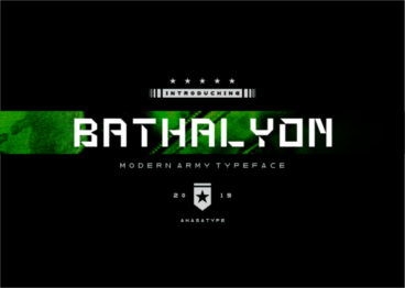 Bathalyon Army Font