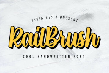 Rail Brush Font