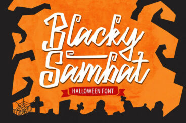 Blacky Sambat Halloween Font