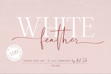 White Feather Font