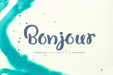 Bonjour Hand Drawn Font