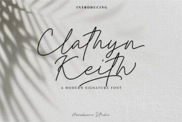 Clathyn Keith Signature Font