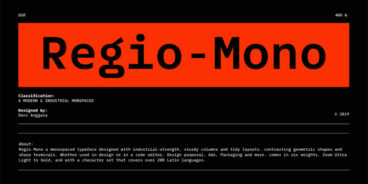 Regio Mono Font