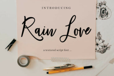 Rain Love Font