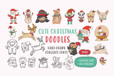 Cute Christmas Doodles Font