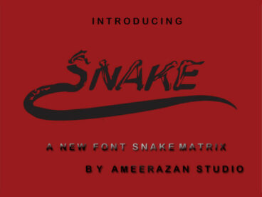 Metrix Snake Font
