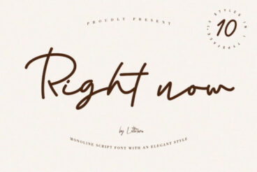 Right Now Font