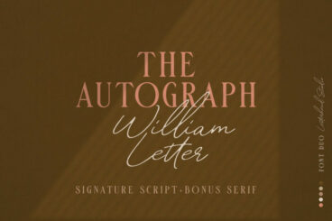 William Letter Signature Font