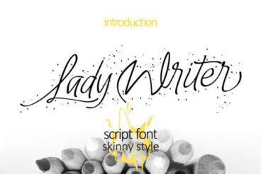 Lady Writer Skinny Font