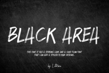Black Area Font