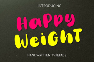Happy Weight Font