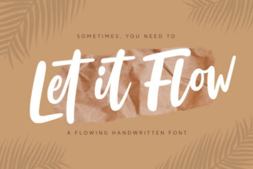 Let It Flow Font