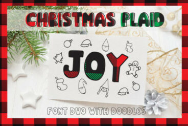 Christmas Plaid Font
