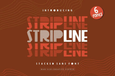 Strip Line Font