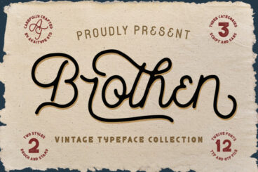 Brothen Vintage Font