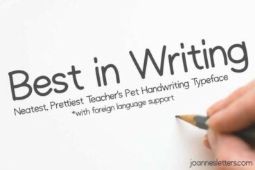 Best in Writing Font