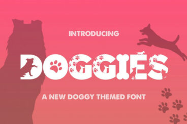 Doggies Silhouette Font