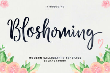 Bloshoming Font