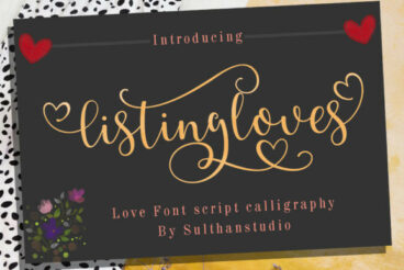 Listing Loves Font