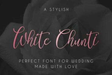 White Chunti Font