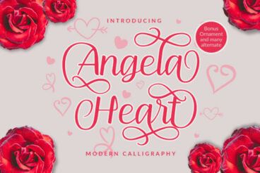 Angela Heart Font