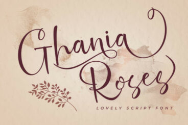 Ghania Roses Font