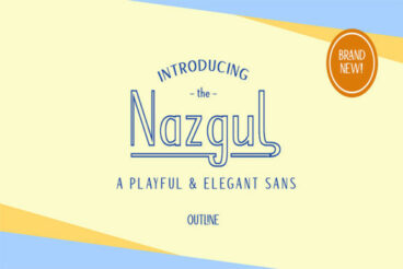 Nazgul Outline Font