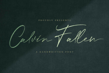 Calvin Fallen Font