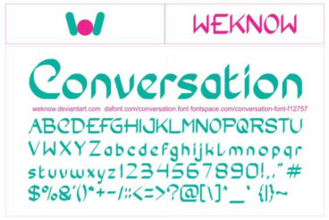 Conversation Font