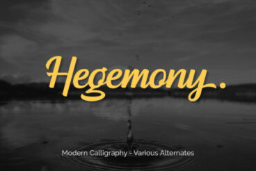 Hegemony Font