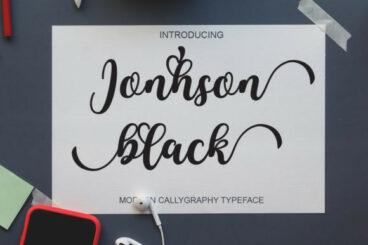 Jonhson Black Font