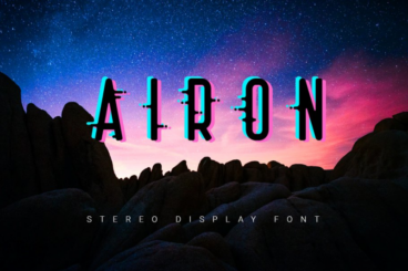 Airon| stereo effect font