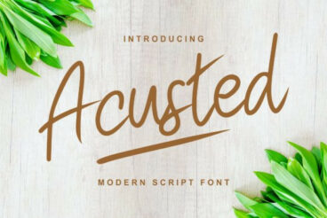 Acusted Font