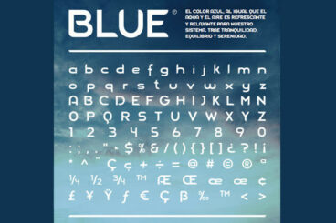 Blue Font