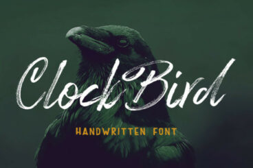 Clock Bird Font