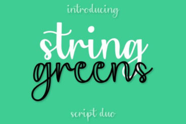 String Greens Font