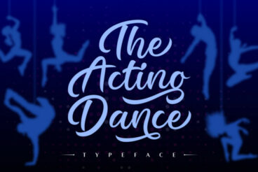 The Acting Dance Font