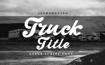 Truck Title Font