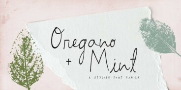 Oregano and Mint Font