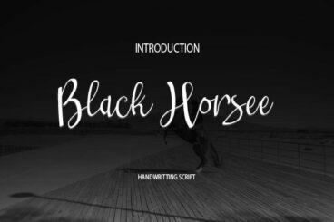 Black Horsee Font