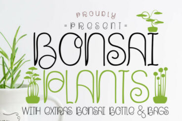 Bonsai Plants Font