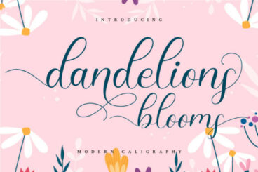 Dandelions Bloom  Font