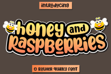 Honey and Raspberries Font