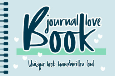 Journal Love Book Font