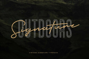 Outdoors Signature Font