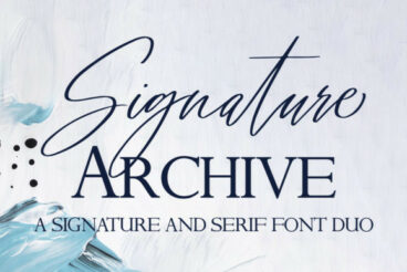 Signature Archive  Font