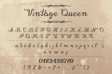Vintage Queen  Font