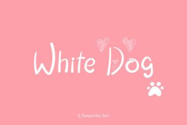 White Dog Font