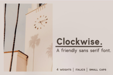 Clockwise Sans Font